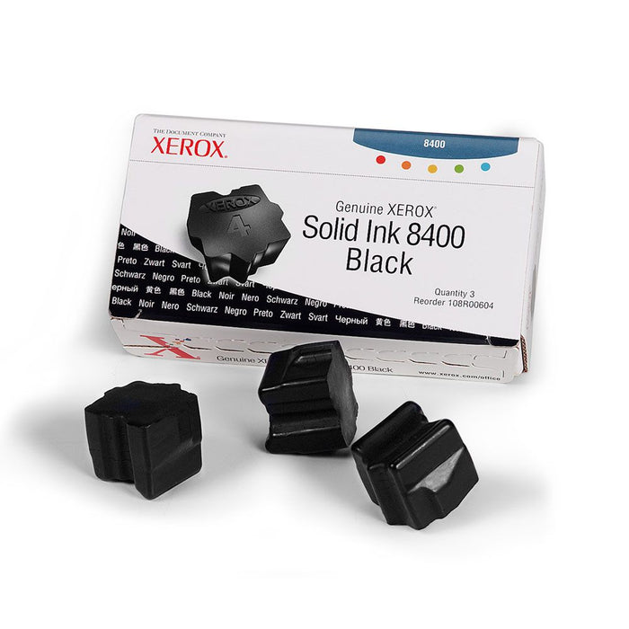 Phaser 8400 Black Solid Ink Pack (3 Sticks) 108R00604