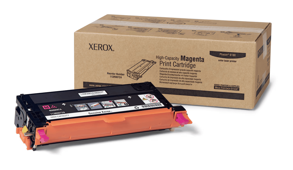 Xerox 113R00724 Magenta Toner Cartridge, High Yield
