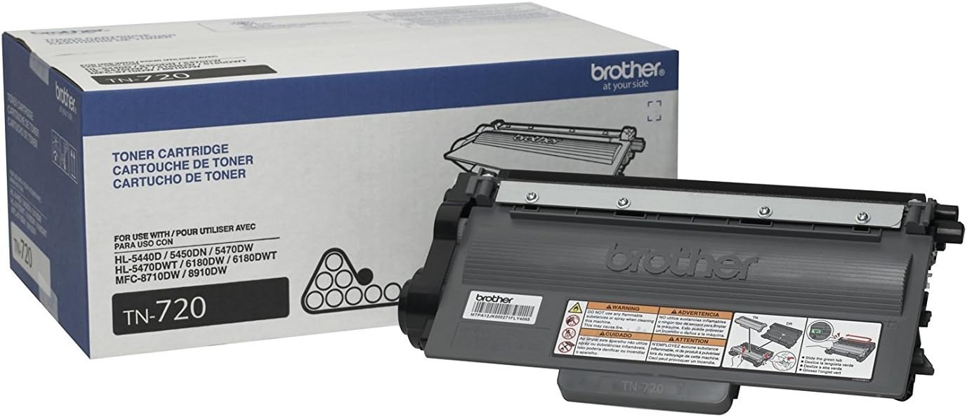Brother TN720 Standard-Yield Black Toner Cartridge