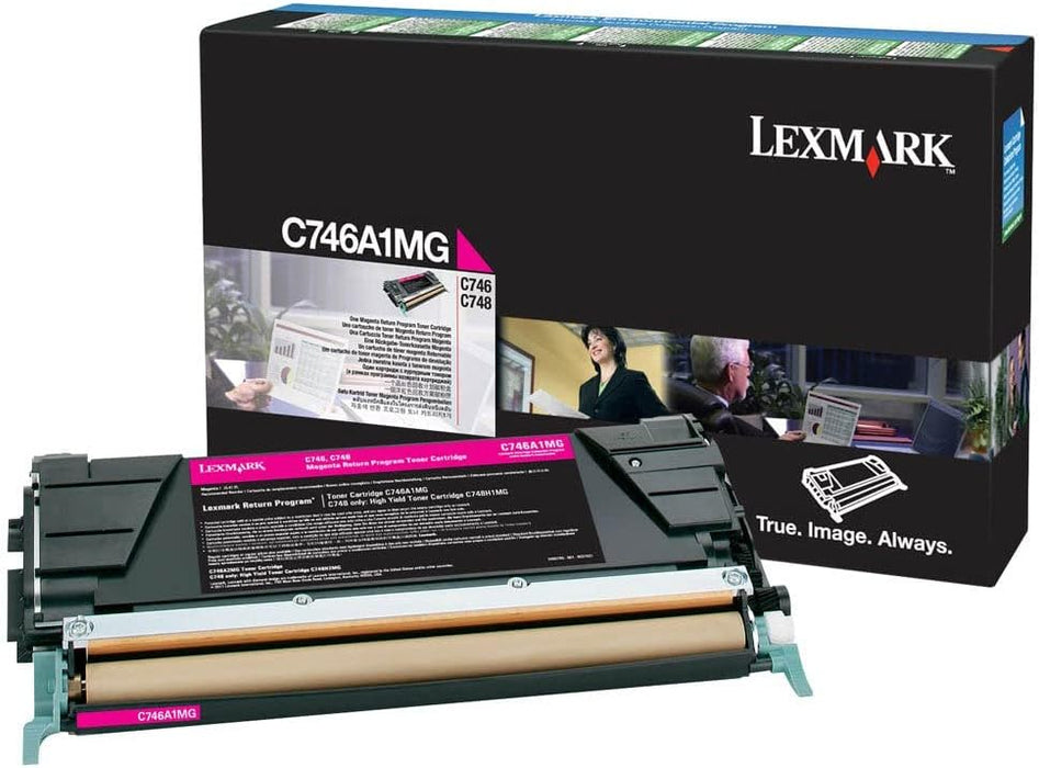 Lexmark C746A1MG C746, C748 Magenta Return Program Toner Cartridge