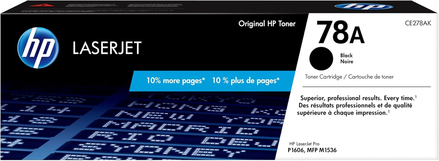 HP 78A (CE278A) Black Original LaserJet Toner Cartridge