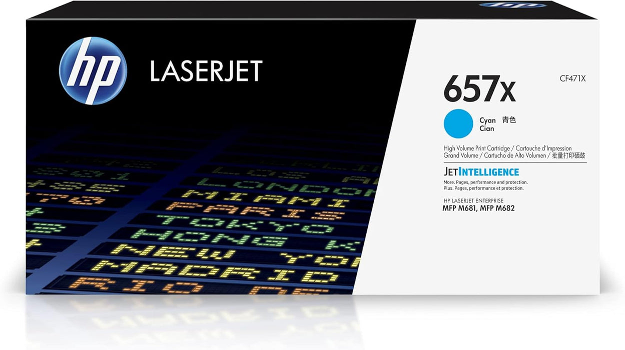 HP 657X Cyan LaserJet Toner Cartridge – Compatible Printer Supply – Get Toner Canada