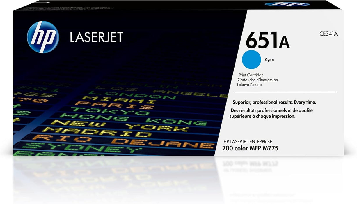 HP 651A (CE341A) Cyan Original LaserJet Toner Cartridge