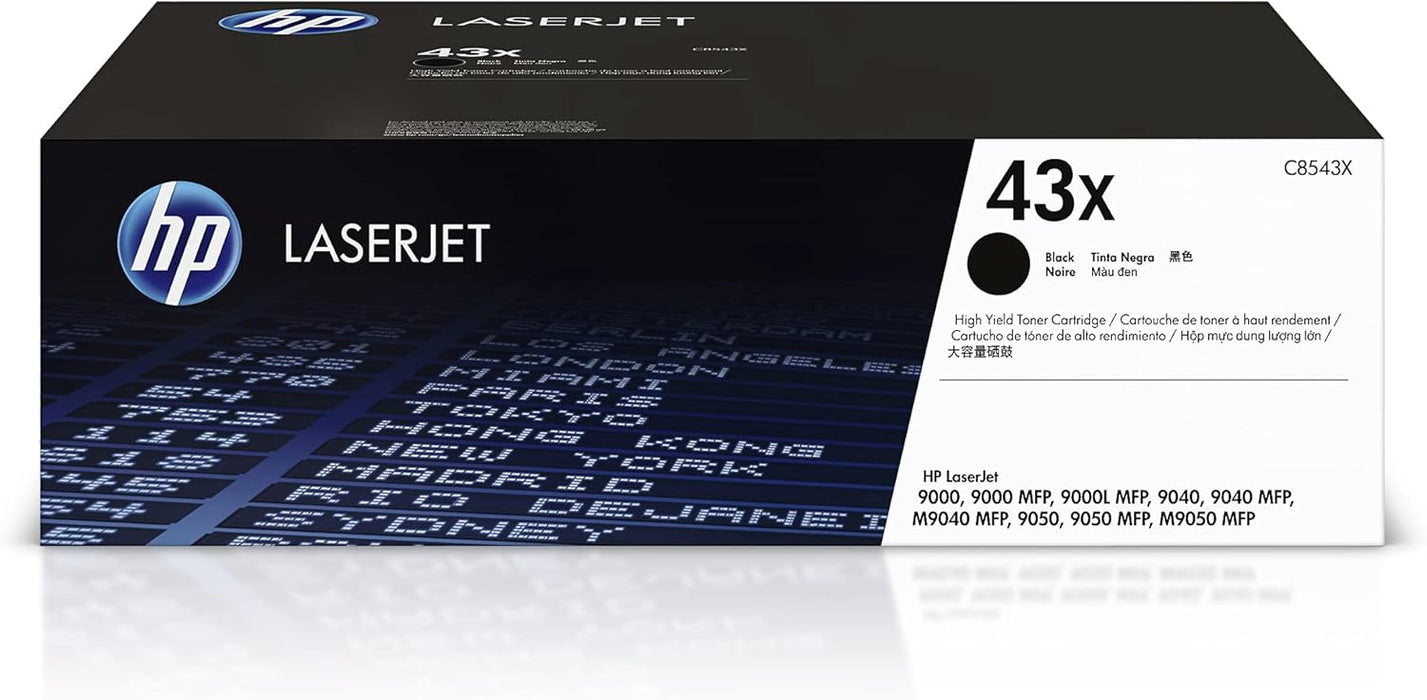 HP 43X Black High-yield Toner Cartridge (C8543X)