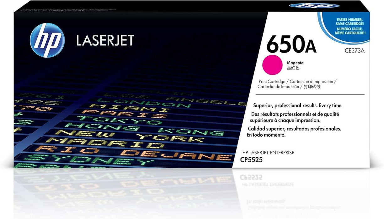 HP 650A (CE273A) Magenta Original LaserJet Toner Cartridge