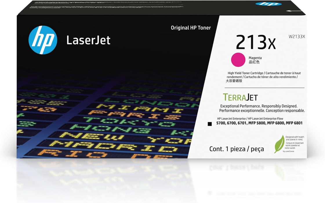 HP 213X High Yield Magenta Original LaserJet Toner Cartridge (W2133X) – Compatible Printer Supply – Get Toner Canada