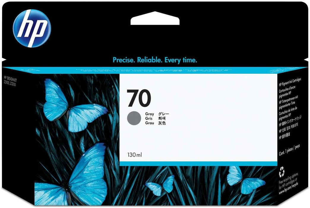 HP 70 Gray 130-ml Genuine Ink Cartridge (C9450A)