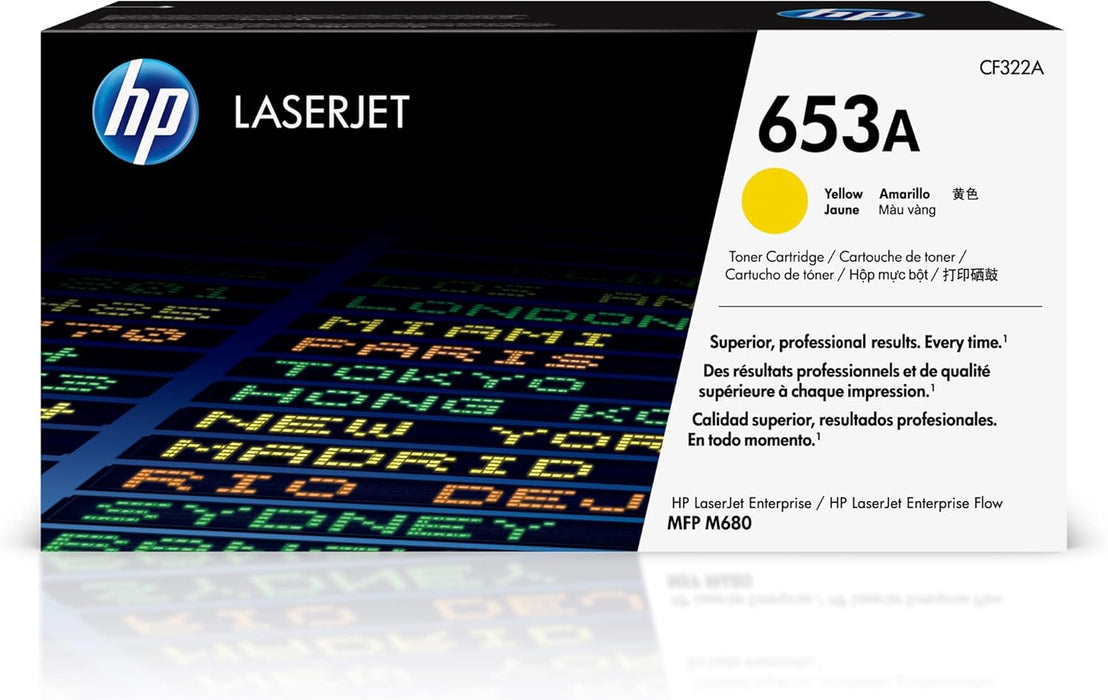 HP 653A (CF322A) Yellow Original LaserJet Toner Cartridge