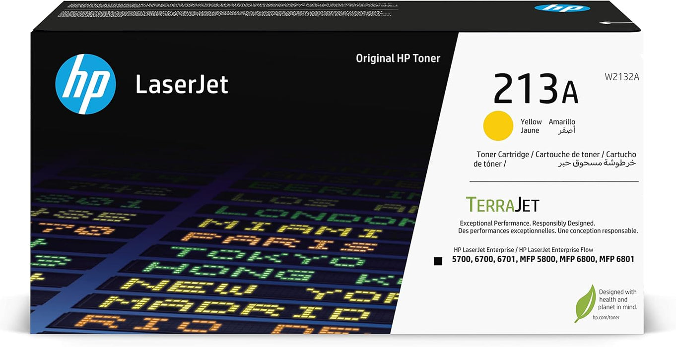 HP 213A Yellow Original LaserJet Toner Cartridge (W2132A) – Compatible Printer Supply – Get Toner Canada