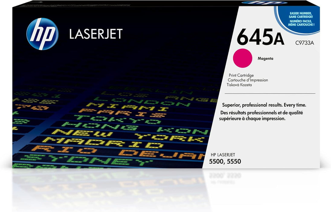 HP 645A (C9733A) Magenta Original LaserJet Toner Cartridge