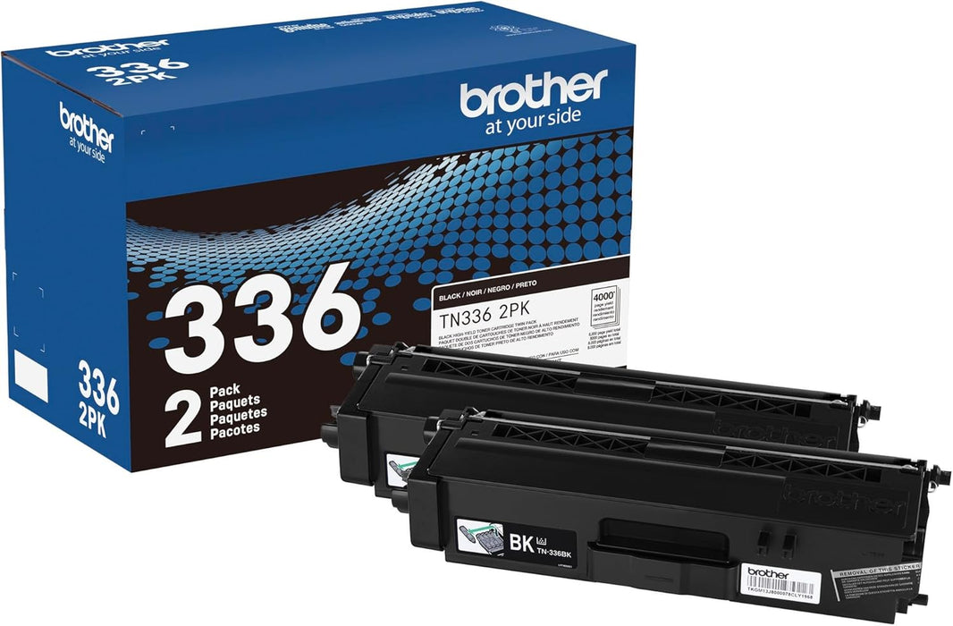 Brother TN336 2PK High-Yield Black Toner Cartridge
