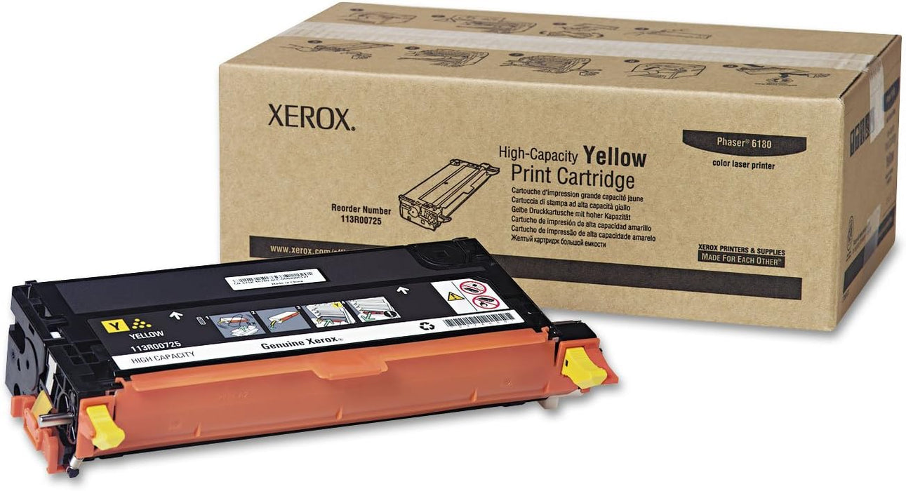 Xerox Phaser 6180/6180MFP Standard Capacity Yellow Toner Cartridge
