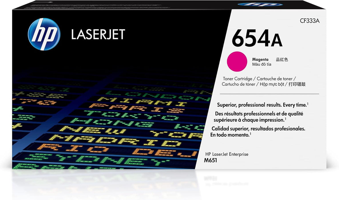 HP 654A (CF333A) Magenta Original LaserJet Toner Cartridge – Compatible Printer Supply – Get Toner Canada