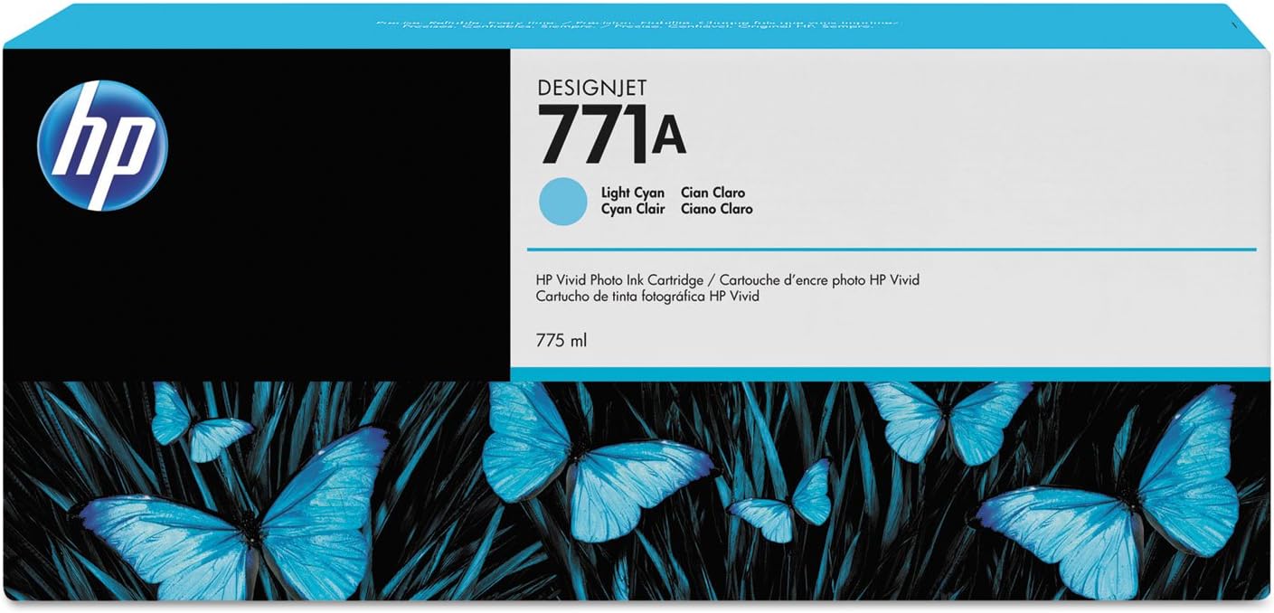 HP DesignJet 771A Light Cyan Ink Cartridge (B6Y20A)