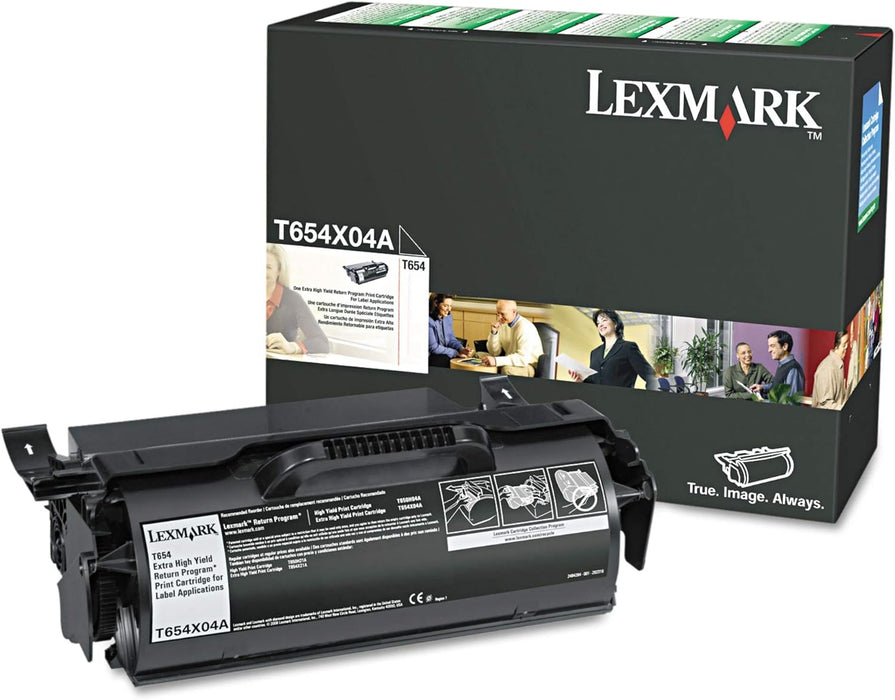 Lexmark Return Program Toner Cartridge, Laser, Extra High Yield, Black, (T654X04A) – Compatible Printer Supply – Get Toner Canada
