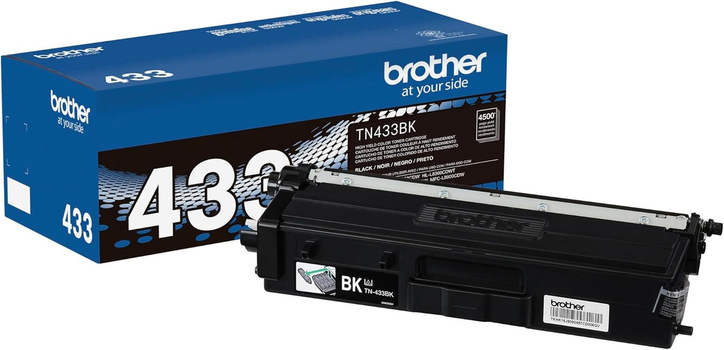 Brother TN433 High Yield Black Toner Cartridge