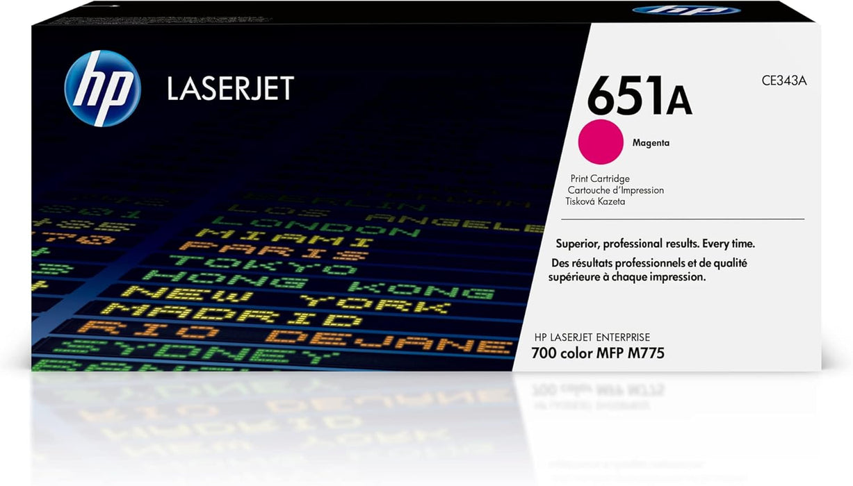 HP 651A (CE343A) Magenta Original LaserJet Toner Cartridge