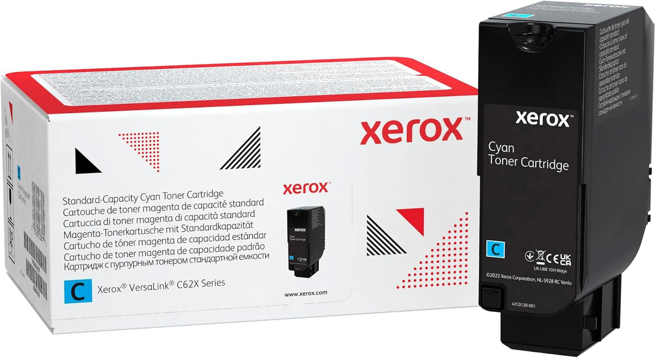 Xerox Genuine VersaLink C625 Cyan Toner Cartridge (006R04617)