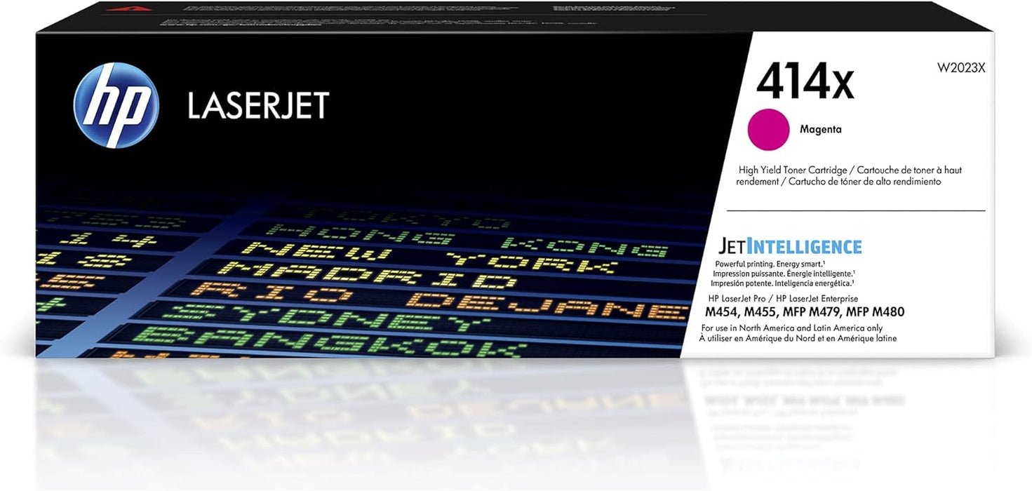 HP 414X (W2023X) High Yield Magenta Original LaserJet Toner Cartridge