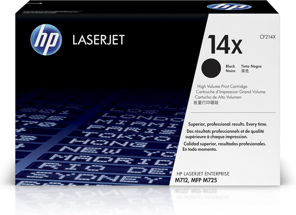HP 14X (CF214X) Black High Yield Original LaserJet Toner Cartridge