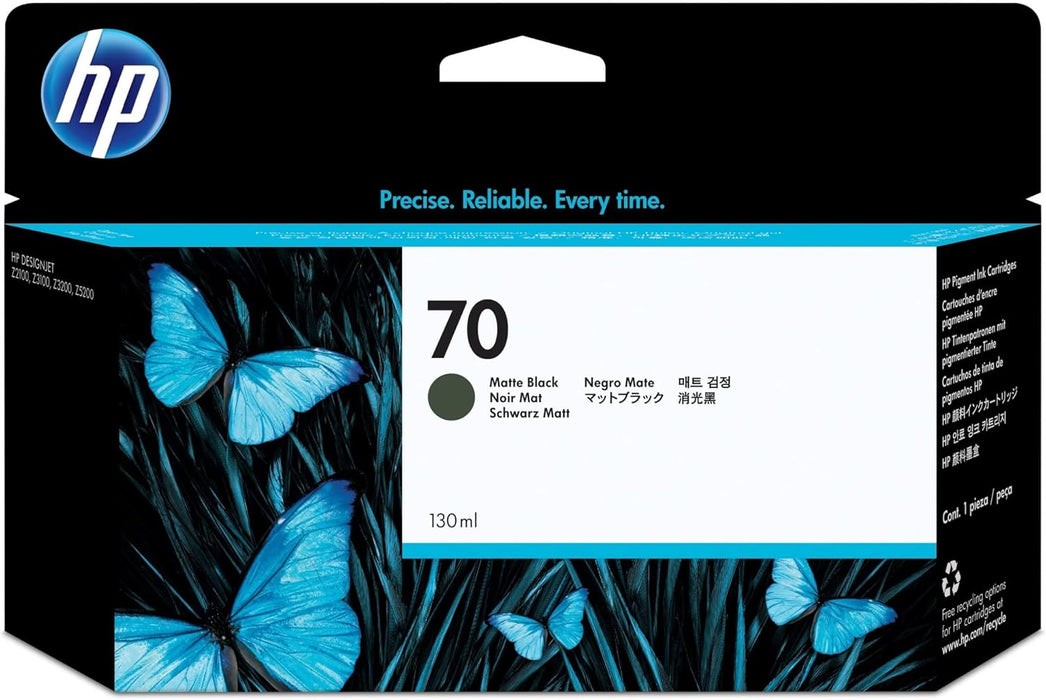 HP 70 Matte Black Ink Cartridge (C9448A)