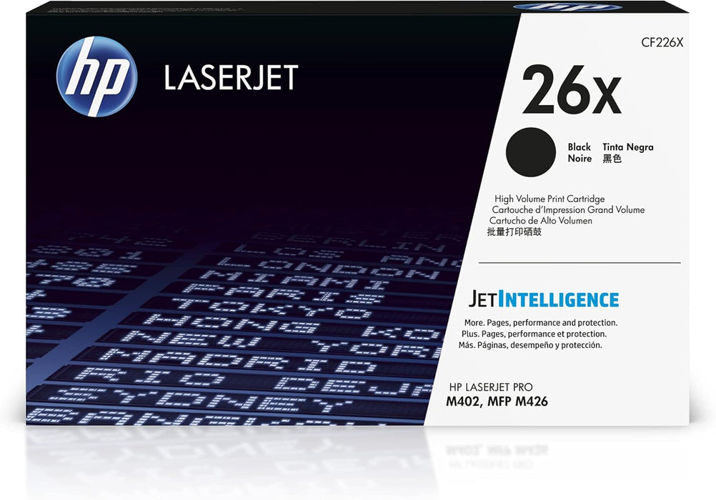 HP 26X (CF226X) Black High Yield Original LaserJet Toner Cartridg