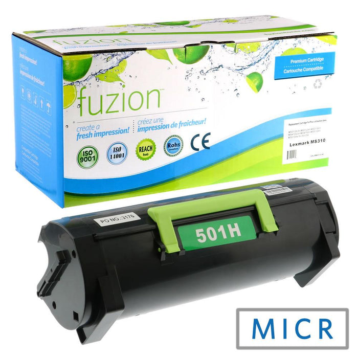 Lexmark 50F1H00 Reman MICR Toner - Black