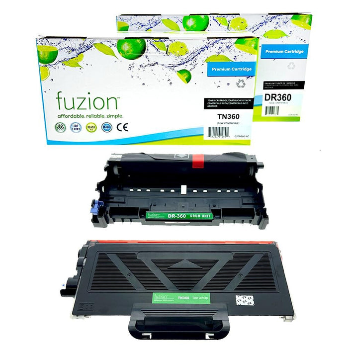 Brother TN360 / DR360 Compatible Toner & Drum Combo