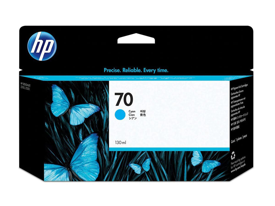 HP 70 Cyan Ink Cartridge (C9452A)