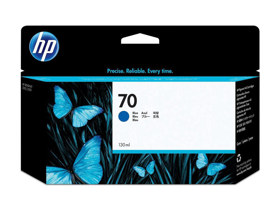 HP 70 Blue Ink Cartridge (C9458A)