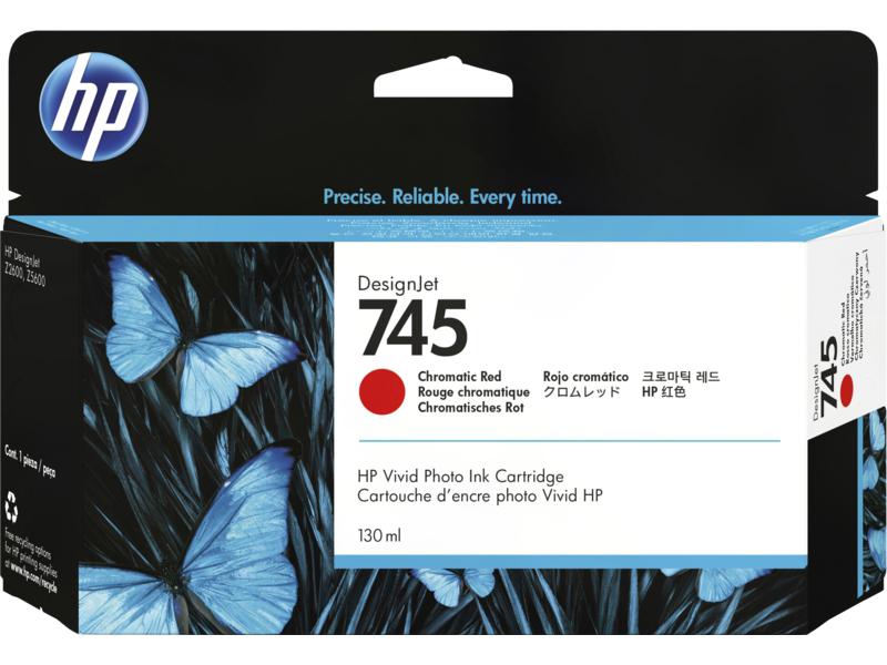 HP 745 (F9K00A) 130mL Chromatic Red Original Ink Cartridge