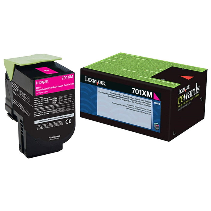 Lexmark 701XM Magenta Return Program Toner Cartridge, Extra High Yield (70C1XM0) – Compatible Printer Supply – Get Toner Canada