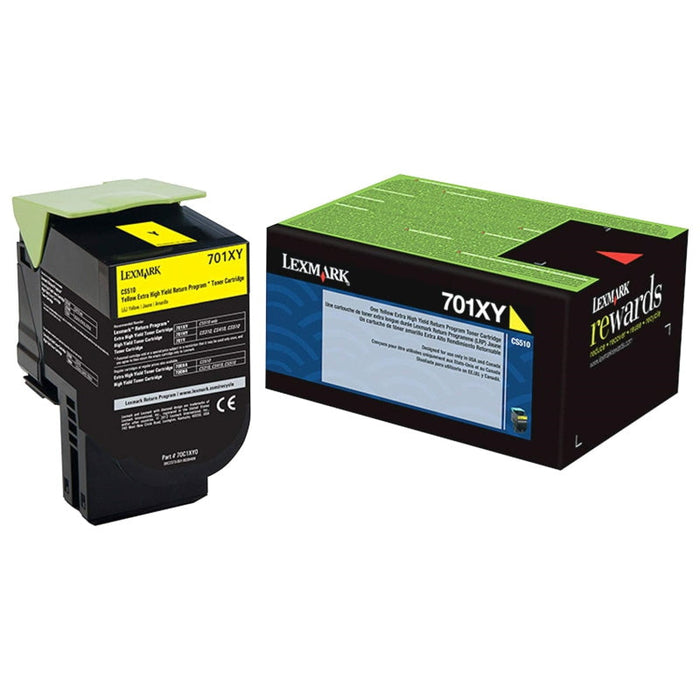 Lexmark 70C1XY0 LEXMARK 701XY YELLOW EXTRA HIGH YIELD RETURN PROGRAM – Compatible Printer Supply – Get Toner Canada