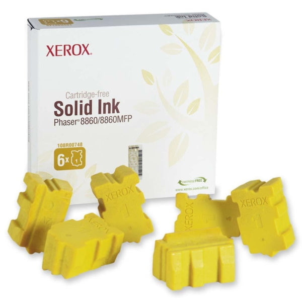 Xerox 108R00748 Yellow Solid Ink Sticks (6 Sticks)