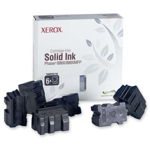 Xerox 108R00749 Black Solid Ink Sticks (6-pack)