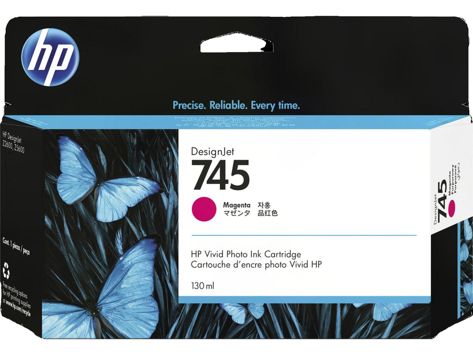 HP 745 (F9J95A) 130mL Magenta Original Ink Cartridge