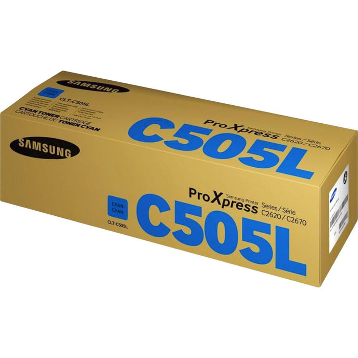 Samsung CLT-C505L High Yield Cyan Toner Cartridge (SU037A) – Compatible Printer Supply – Get Toner Canada