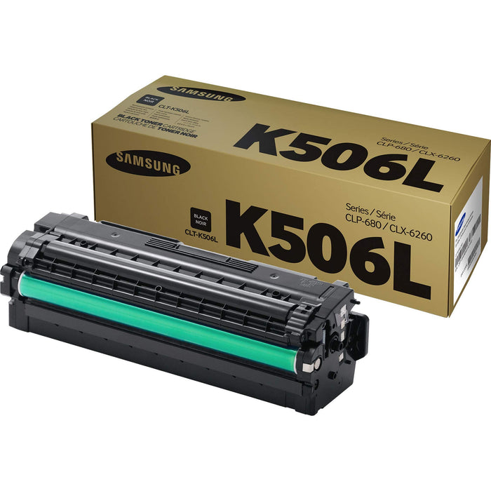 Samsung CLT-K506L High Yield Black Toner Cartridge (SU175A)