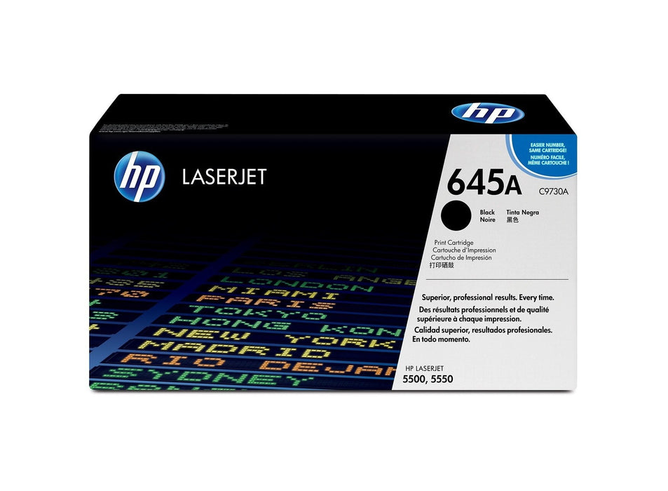 HP 645A (C9730A) Black Original LaserJet Toner Cartridge – Compatible Printer Supply – Get Toner Canada