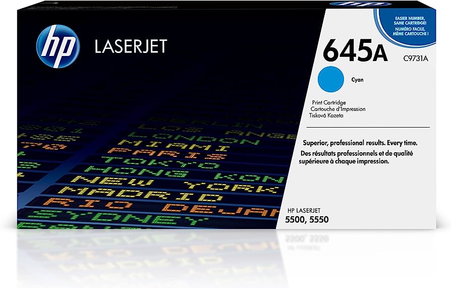 HP 645A (C9731A) Cyan Original LaserJet Toner Cartridge – Compatible Printer Supply – Get Toner Canada