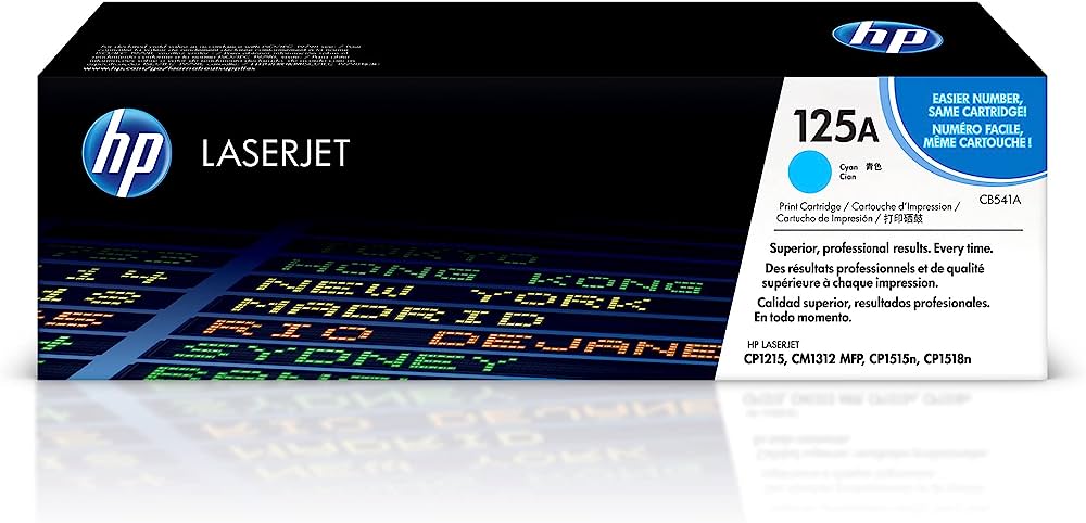 HP 125A (CB541A) Cyan Original LaserJet Toner Cartridge