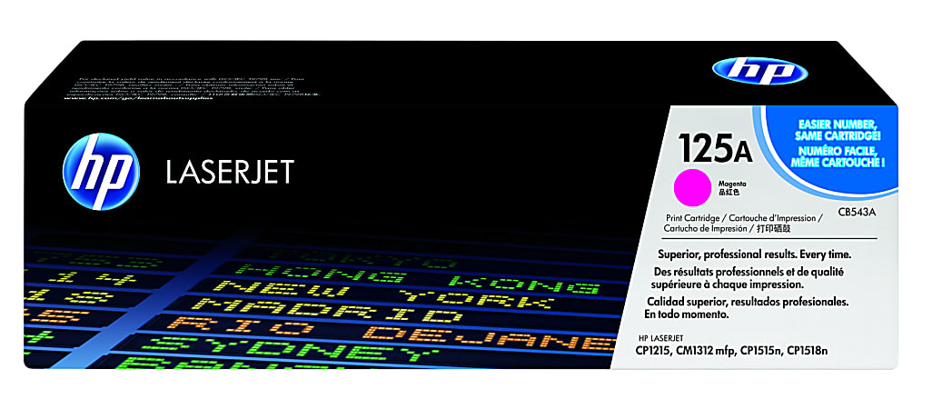 HP 125A (CB543A) Magenta Original LaserJet Toner Cartridge