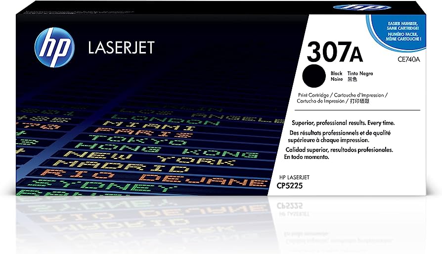 HP 307A (CE740A) Black Original LaserJet Toner Cartridge – Compatible Printer Supply – Get Toner Canada