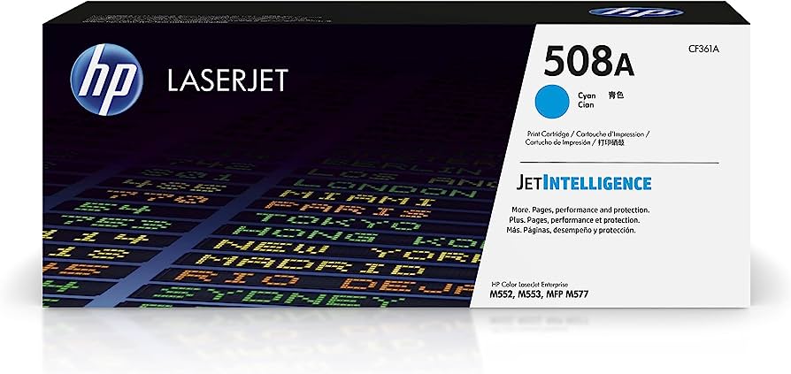 HP 508A (CF361A) Cyan Original LaserJet Toner Cartridge