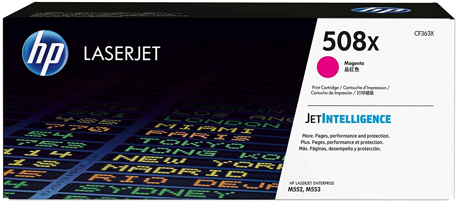 HP 508X (CF363X) Magenta High Yield Original LaserJet Toner Cartridge