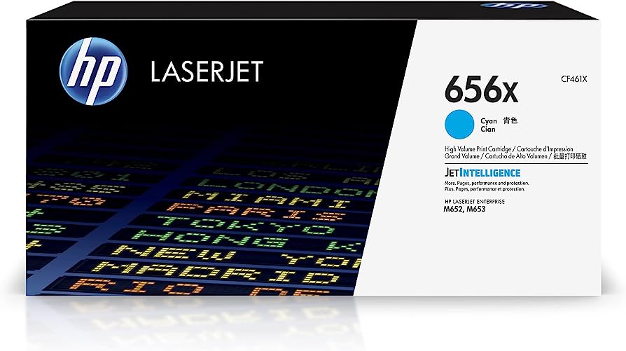HP 656X (CF461X) Cyan High Yield Original LaserJet Toner Cartridge – Compatible Printer Supply – Get Toner Canada