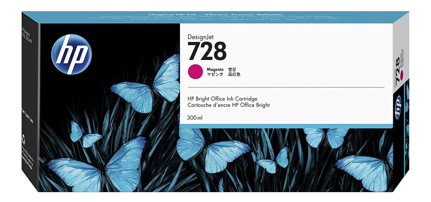 HP 728 (F9K16A) 300mL Magenta Original Ink Cartridge