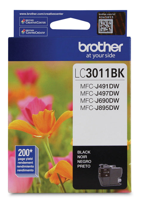Brother LC3011BKS BLACK INK FOR MFCJ491DW, MFC690DW 0.2K – Compatible Printer Supply – Get Toner Canada