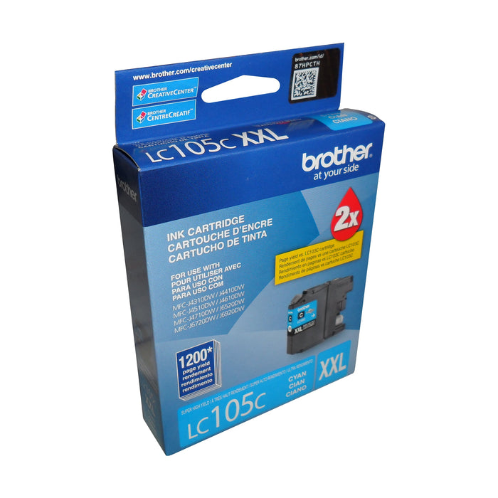 Brother LC105CS CYAN SUPER HY INK FOR MFCJ4410DW/MFCJ4510DW/MFCJ4610 – Compatible Printer Supply – Get Toner Canada