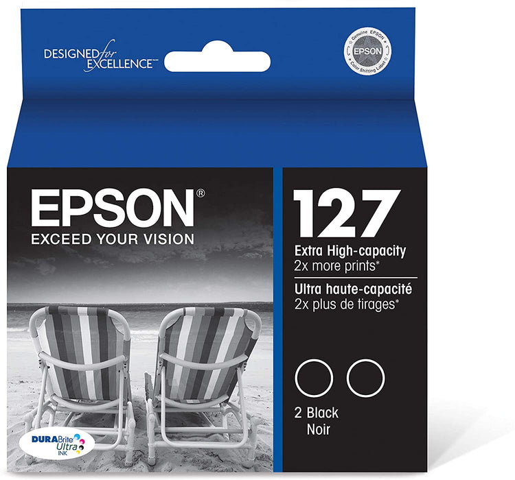Epson T127120-D2 EPSON T127 EHY BLK DUAL PK – Compatible Printer Supply – Get Toner Canada